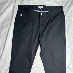 Peter Millar EB66 5-Pocket Performance Golf Pants 36x32 (36 x 27.5) Black